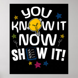 Motivation Test Day Testing for Women Teachers Poster