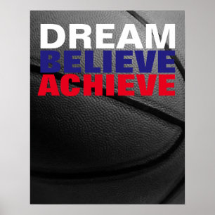 Motivation Traum glauben Basketball erreichen Poster