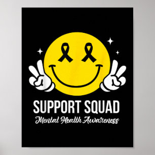 Motivation Unterstützung Squad Mental Health Aware Poster
