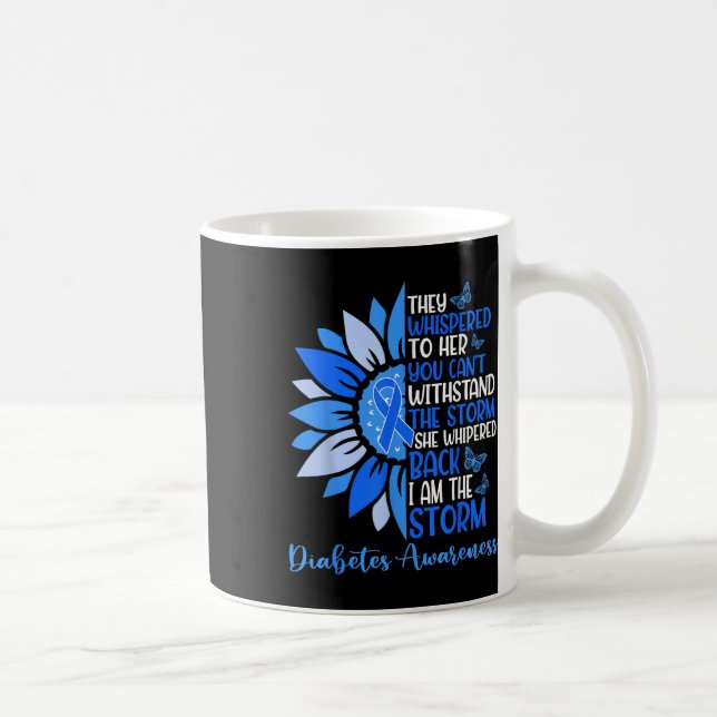 Motivation Unterstützung Squad Sunflower Diabetes  Kaffeetasse (Rechts)