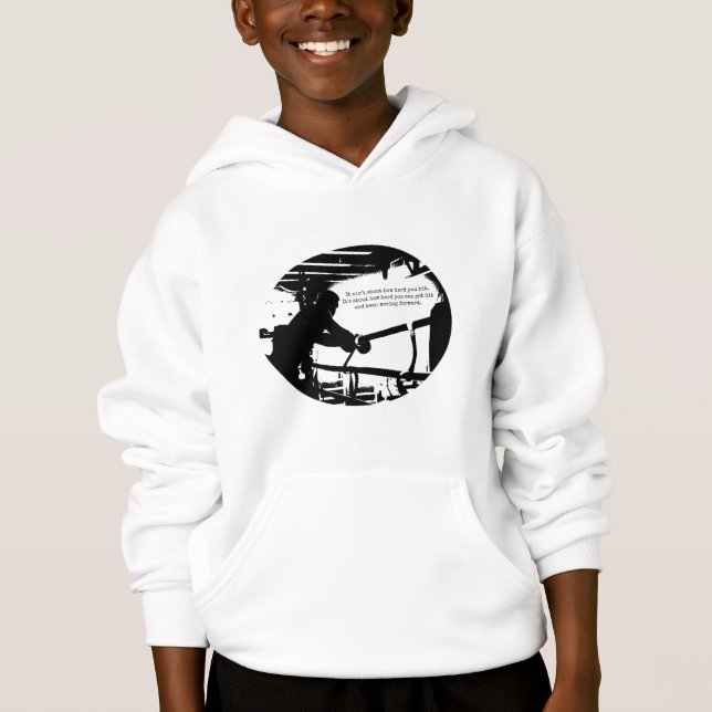 Motivation Zitat Boxer Fighter Inspiration Sprichw Hoodie (Vorderseite)