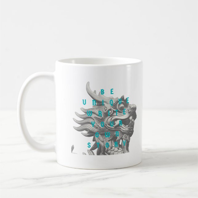 Motivation Zitate Moderner und Positiver Text Kaffeetasse (Links)