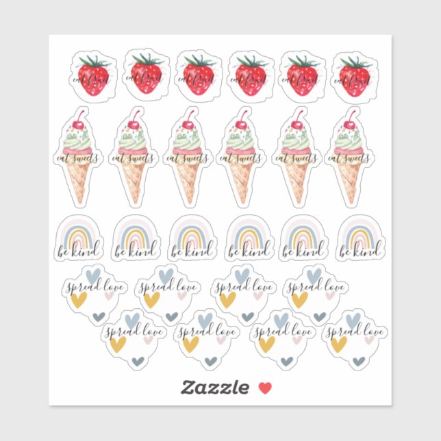 Motivation zitiert Planner Scrapbook Aufkleber (Blatt)