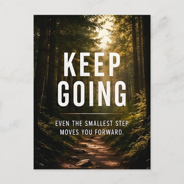 Motivation zum Weitermachen  Postkarte (Vorderseite)