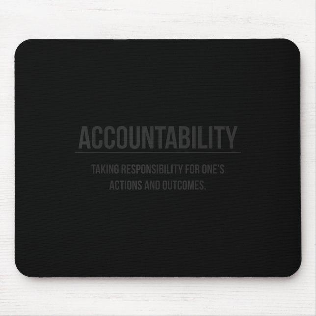 Motivational Accountability Entrepreneur Slogan Qu Mousepad (Vorne)