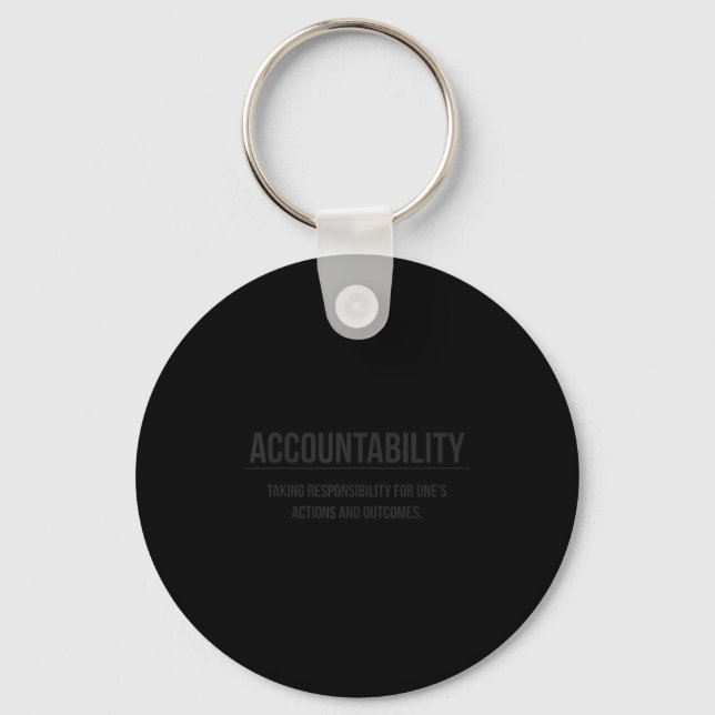 Motivational Accountability Entrepreneur Slogan Qu Schlüsselanhänger (Vorderseite)