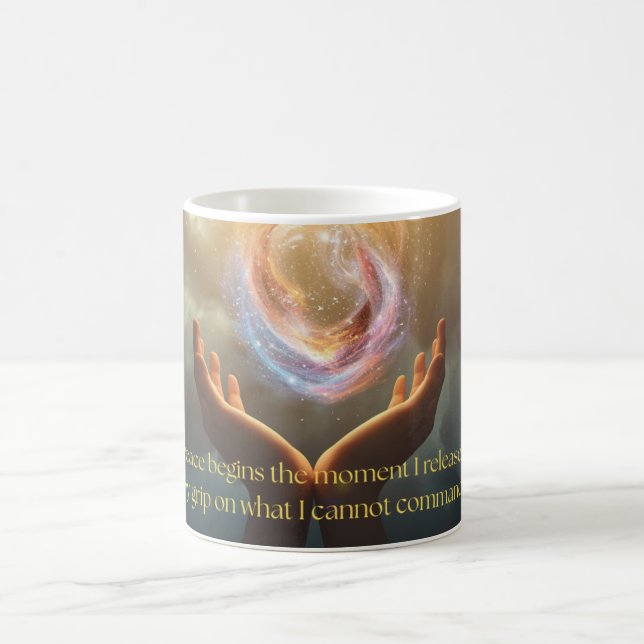 Motivational and Inspirational Quote of Peace Kaffeetasse (Mittel)