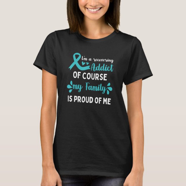 Motivational Drug Recovery Addiction Recovery T-Shirt (Vorderseite)