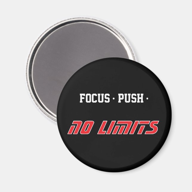 Motivational Fitness Magnet (Vorderseite/Rückseite)