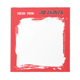 Motivational Fitness Red Notizblock