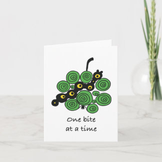 Motivational Greeting Card "One bite at a time" Karte
