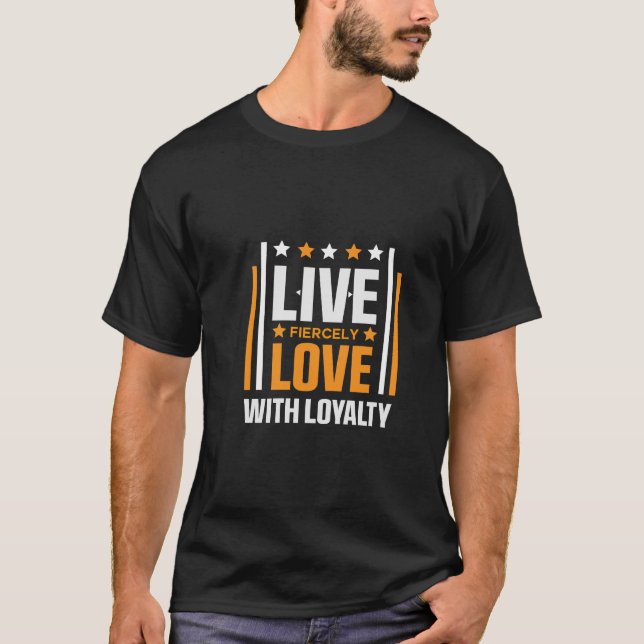 Motivational Gym Shirt for Loyalty and Fierce (Vorderseite)