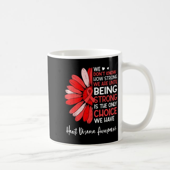 Motivational Heart Health Sunflower Heart Disease  Kaffeetasse (Rechts)