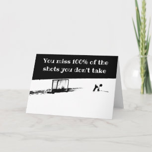 Motivational Hockey Card Karte