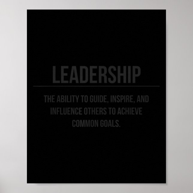 Motivational Leadership Entrepreneur Slogan Quote  Poster (Vorne)