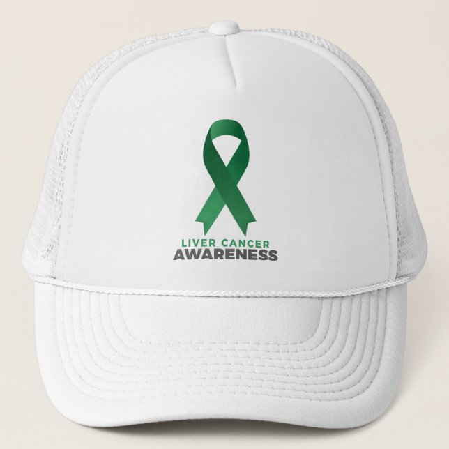 Motivational Liver Cancer Awareness Sayings Truckerkappe (Vorderseite)