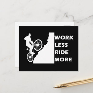 Motivational Mountainbiken - Lustiges Fahrrad-Zita Feiertagspostkarte