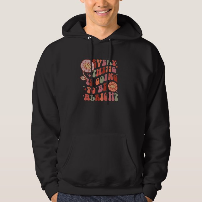 MOTIVATIONAL POSITIVE RETRO QUOTE AFFIRMATION STRO HOODIE (Vorderseite)