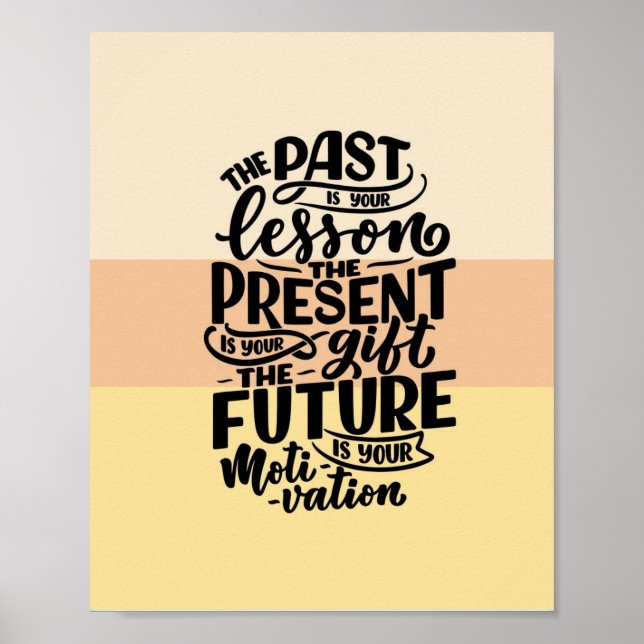 Motivational Print  Poster (Vorne)