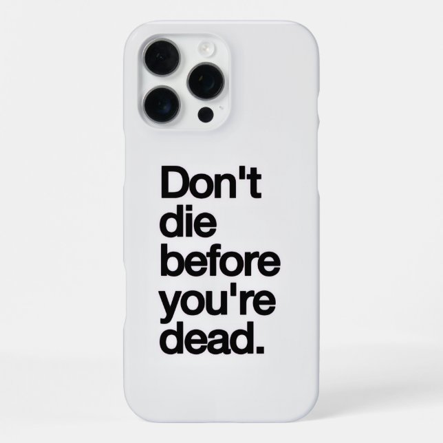 Motivational Quote iPhone16 Case iPhone Hülle (Rückseite)