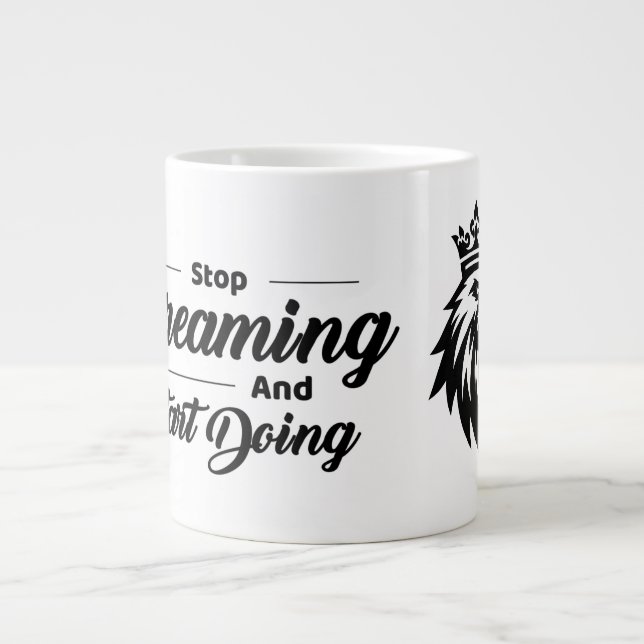  Motivational Quote Mug with Eagle Jumbo-Tasse (Vorderseite)