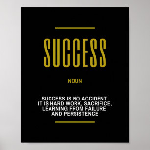 Motivational Quote On Success Poster