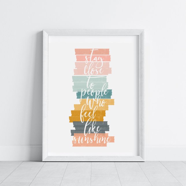 Motivational Quote Pastel Colors Art Poster (Von Creator hochgeladen)