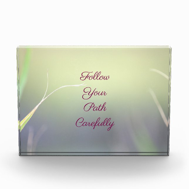 Motivational Quote Photo Block (Vorderseite)