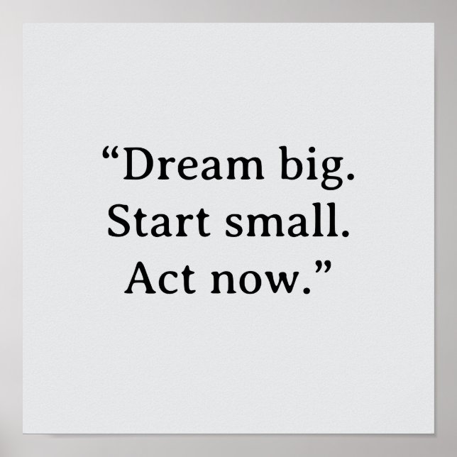 MOTIVATIONAL QUOTE POSTER (Vorne)