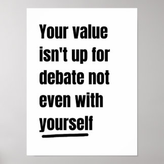 Motivational quote poster