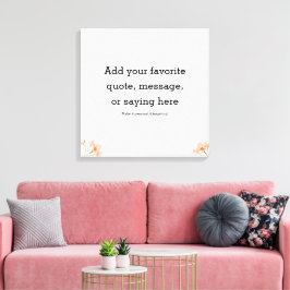 Motivational Quote Stretched Canvas Print Leinwanddruck
