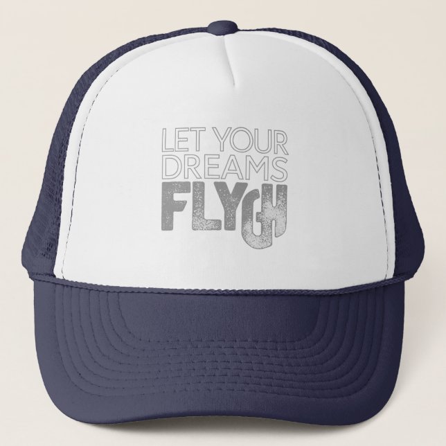 Motivational Quote Trucker Hat Truckerkappe (Vorderseite)