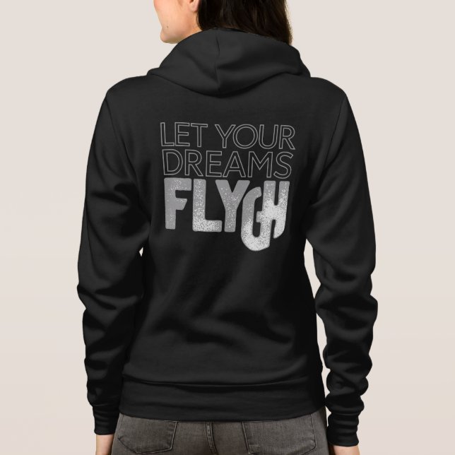 Motivational Quote Zip-Up Hoodie for Women (Rückseite)