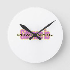 Motivational Wall Clock – Minimalist Inspirational Runde Wanduhr