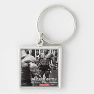 Motivationale Fitness Gym Schlüsselanhänger