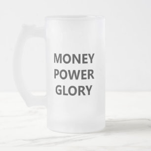 Motivationaler Minimalist Mattglas Bierglas