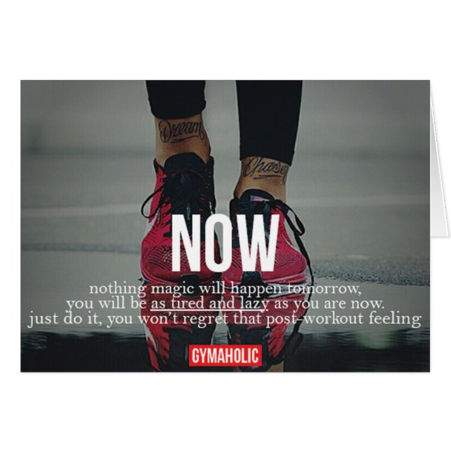 Motivationales Fitness Gym (Vorderseite (Horizontal))