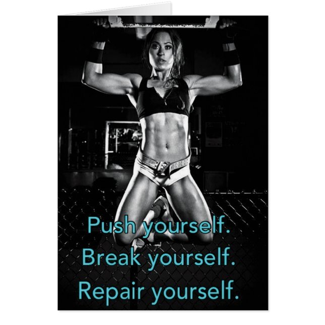 Motivationales Fitness Gym (Vorne)