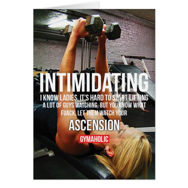 Motivationales Fitness Gym (Vorne)