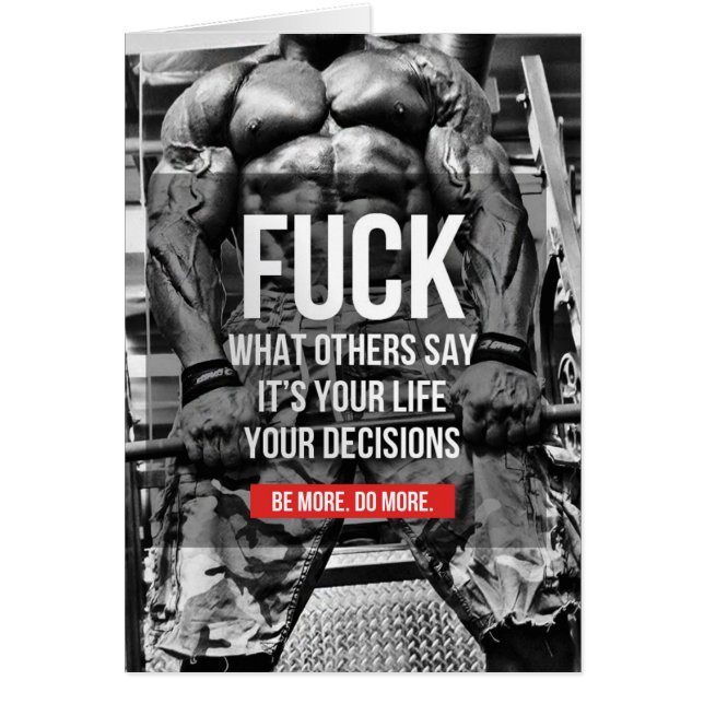 Motivationales Fitness Gym (Vorne)