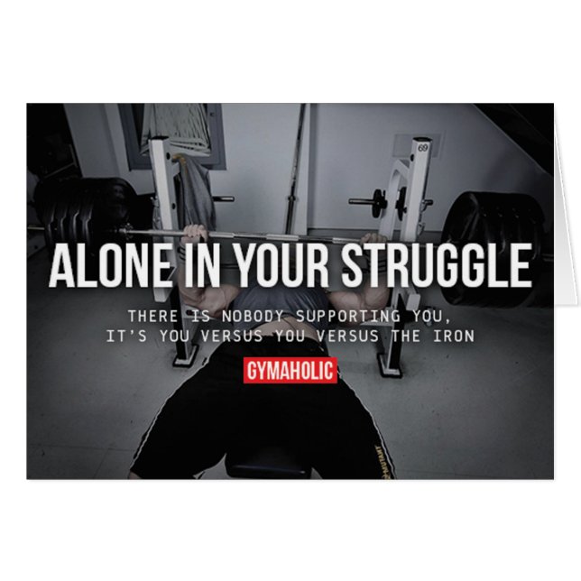 Motivationales Fitness Gym (Vorderseite (Horizontal))