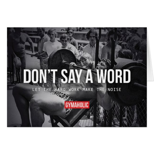 Motivationales Fitness Gym (Vorderseite (Horizontal))