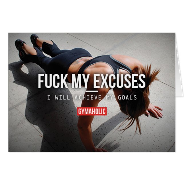 Motivationales Fitness Gym (Vorderseite (Horizontal))