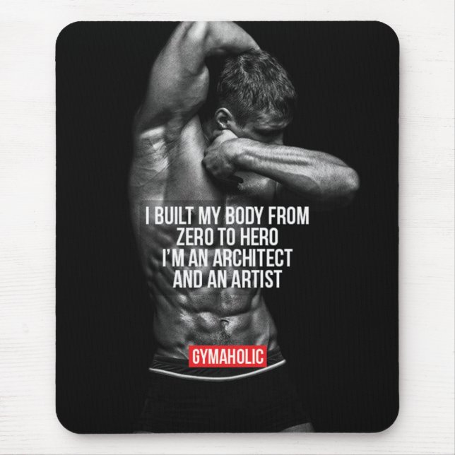 Motivationales Fitness Gym Mousepad (Vorne)