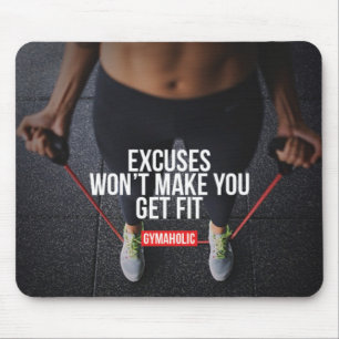 Motivationales Fitness Gym Mousepad
