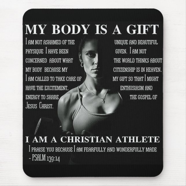 Motivationales Fitness Gym Mousepad (Vorne)