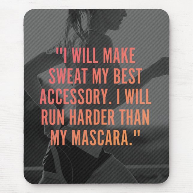 Motivationales Fitness Gym Mousepad (Vorne)