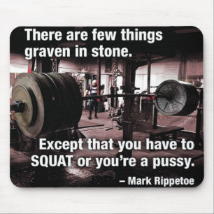 Motivationales Fitness Gym Mousepad