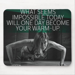 Motivationales Fitness Gym Mousepad