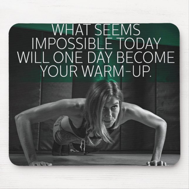 Motivationales Fitness Gym Mousepad (Vorne)